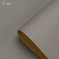Leder Patch selbstklebend für Sofa Auto Sitz und Tasche 10 bis 50 cm – Farbe Grey