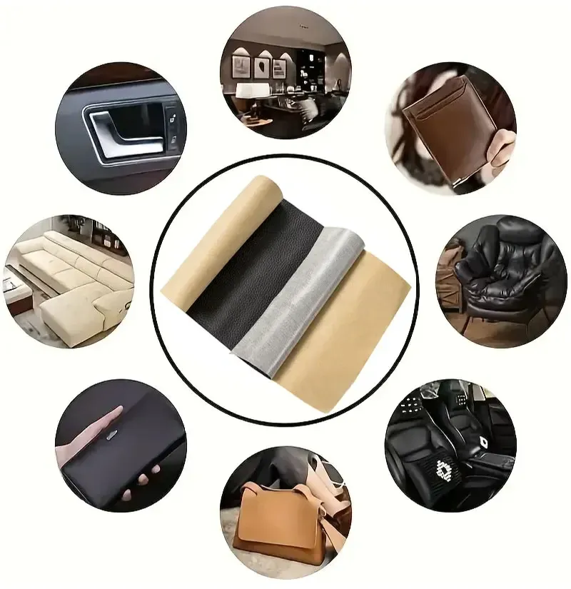 Leder Patch selbstklebend für Sofa Auto Sitz und Tasche 35 bis 200 cm