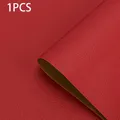 Leder Patch selbstklebend für Sofa Auto Sitz und Tasche 35 bis 200 cm – Farbe Big Red