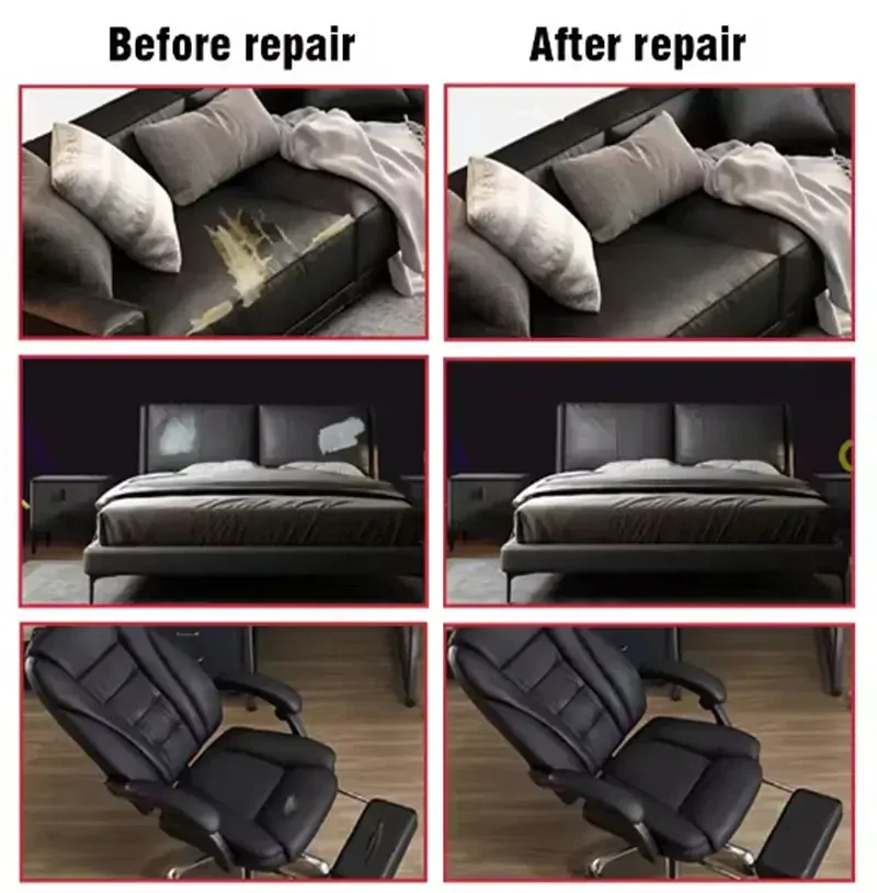 Leder Patch selbstklebend für Sofa Auto Sitz und Tasche 35 bis 200 cm
