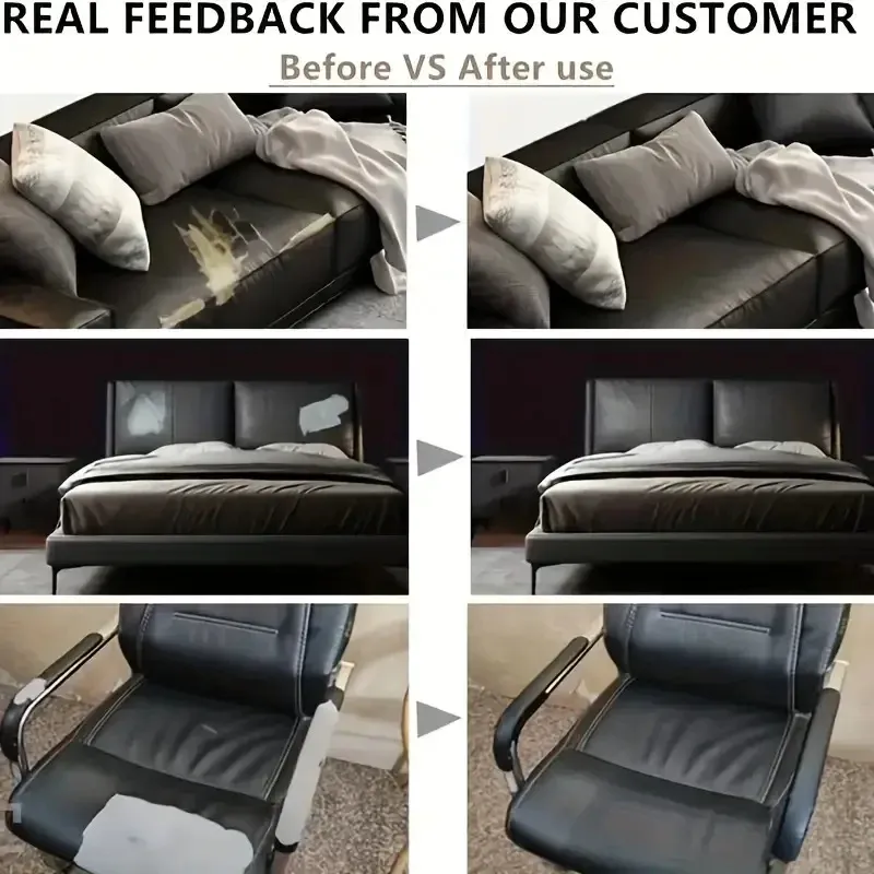 Leder Patch selbstklebend für Sofa Kissen und Tischplatte 10 bis 50 cm