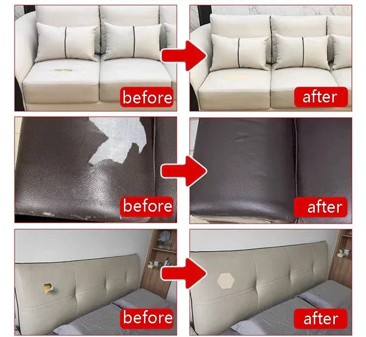Leder Patch selbstklebend wasserdicht für Möbel Sofa und Stuhl 3 bis 10 cm