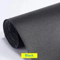 Leder Patch selbstklebend wasserdicht für Sofa Möbel und Schrank 50 bis 100 cm – Farbe Black