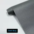 Leder Patch selbstklebend wasserdicht für Sofa Möbel und Schrank 50 bis 100 cm – Farbe Dark Gray