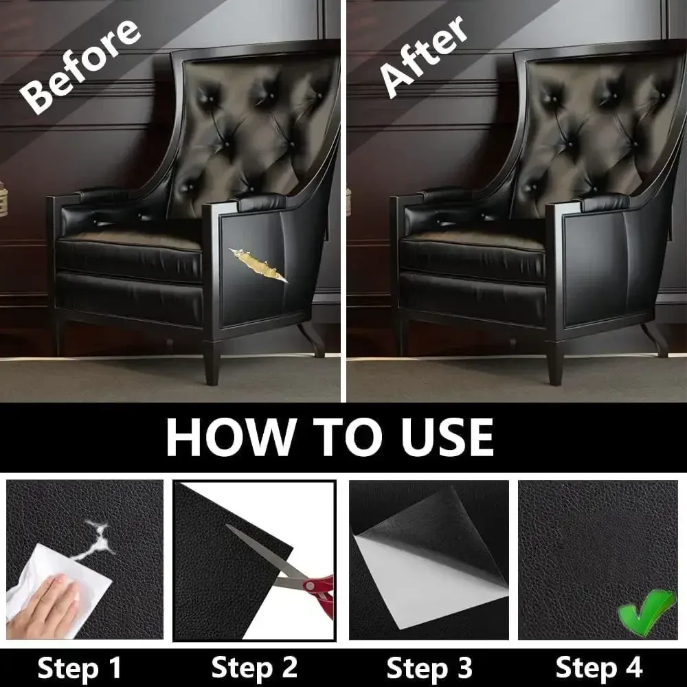 Leder Patch selbstklebend wasserdicht für Sofa und Sitzmöbel