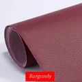 Leder Patch selbstklebend wasserdicht verschleißfest 20 bis 50 cm – Farbe Burgundy