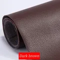 Leder Patch selbstklebend wasserdicht verschleißfest 20 bis 50 cm – Farbe Dark brown