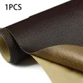 Leder Patch selbstklebend wasserdicht verschleißfest 35 bis 200 cm – Farbe dark coffee