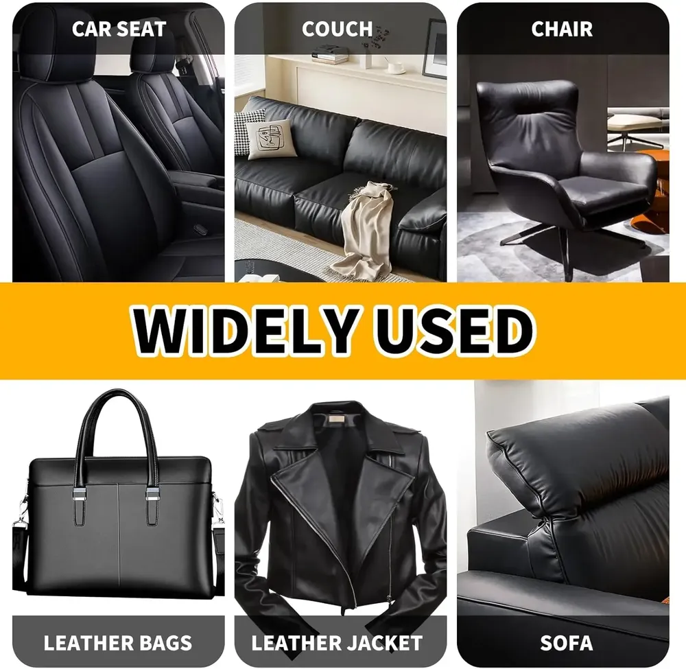 Leder Patch selbstklebend zuschneidbar für Sofa Auto Sitz und Tasche 1 bis 3 Stück