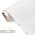 Leder Patches PU selbstklebend für Sofa und Taschenreparatur – Color Silber (09)
