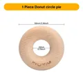 Leder Poliergerät Holz Zupfstab abgerundete Kante Schleifwerkzeug – Color Donut circle pie-1pc