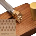 Leder Prägewerkzeug Stahl Schädelstempel 8,5 x 13 mm – 3
