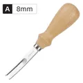 Leder Rand Beveler Leder Handwerk Werkzeug 0,8 bis 4 mm – Farbe A - 8mm - 1Pcs