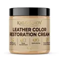 Leder Reparatur Creme Set mit Bürsten und Schwamm – Farbe Beige