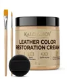 Leder Reparatur Creme Set mit Bürsten und Schwamm – Farbe Beige - One Set