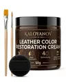 Leder Reparatur Creme Set mit Bürsten und Schwamm – Farbe Brown   One set