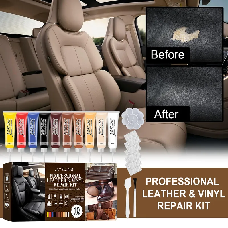 Leder Reparatur Gel 10 Farben Set