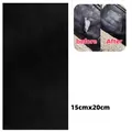 Leder Reparatur Patch schwarz sofortige Fixierung – Farbe Antikes Messing (C)