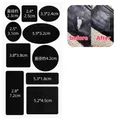Leder Reparatur Patch schwarz sofortige Fixierung – Farbe antikes Silber (B)
