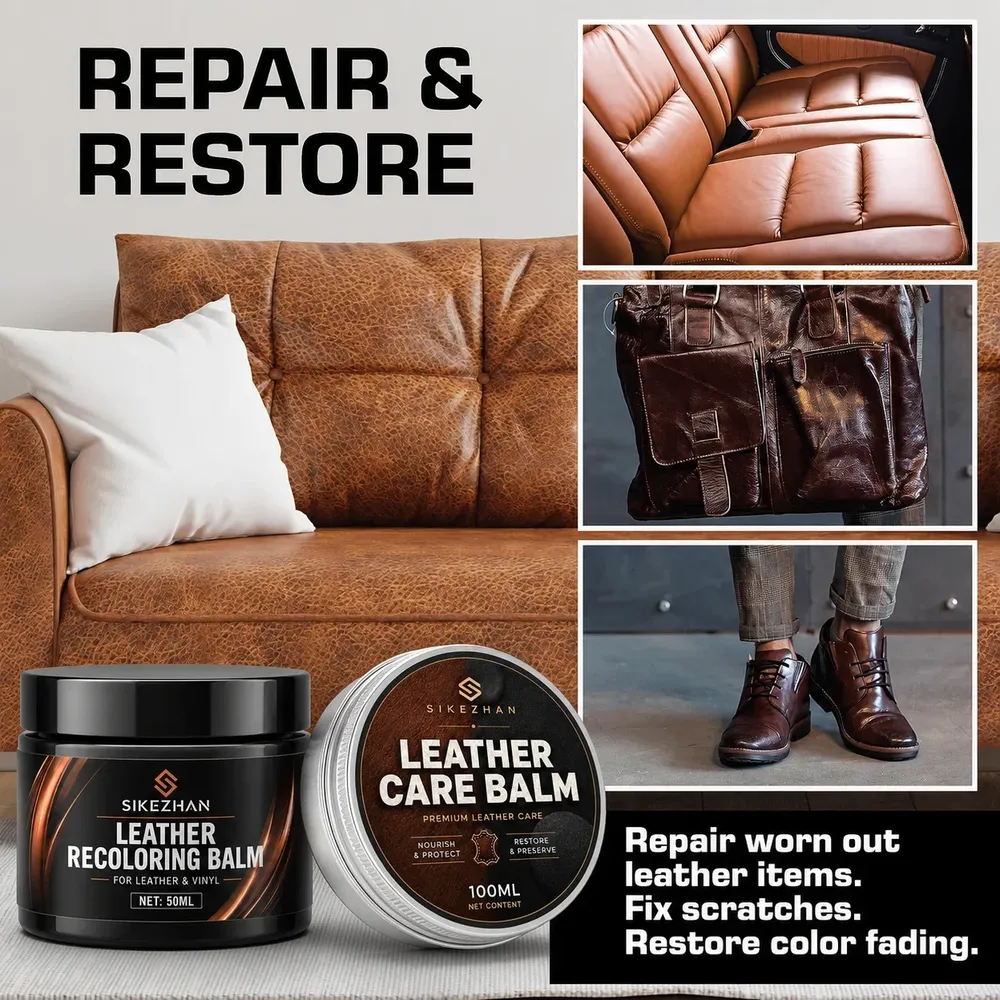 Leder Reparatur Pflege Set mit Pinseln