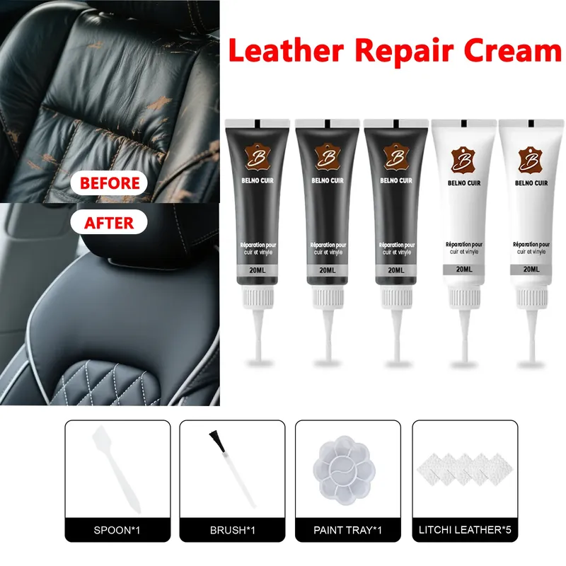 Leder Reparatur Set Kratzfarben Restaurator 5 Stück