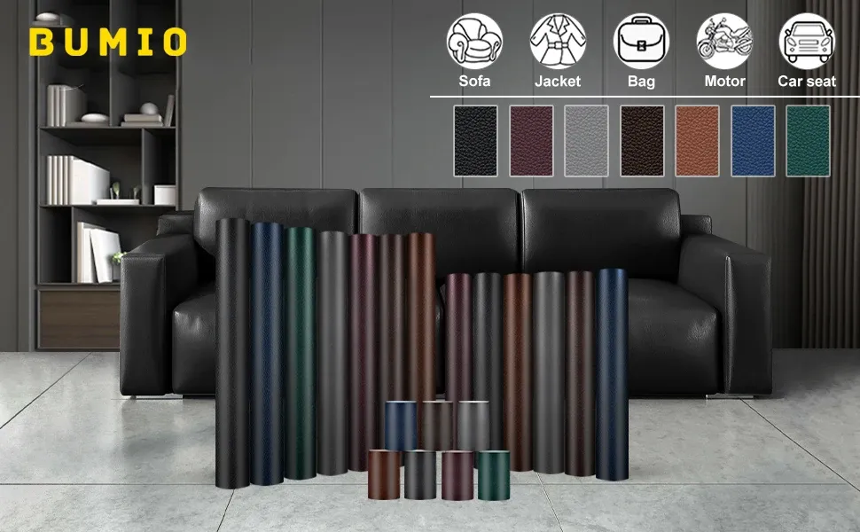 Leder Reparaturband selbstklebend 10 bis 138 cm für Sofa und Tasche