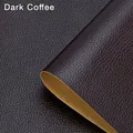 Leder Reparaturband selbstklebend 10 bis 138 cm für Sofa und Tasche – Farbe Dark Coffee