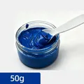 Leder-Reparaturfarbe 50 g professionell für Schuhe und Taschen – Farbe BLUE