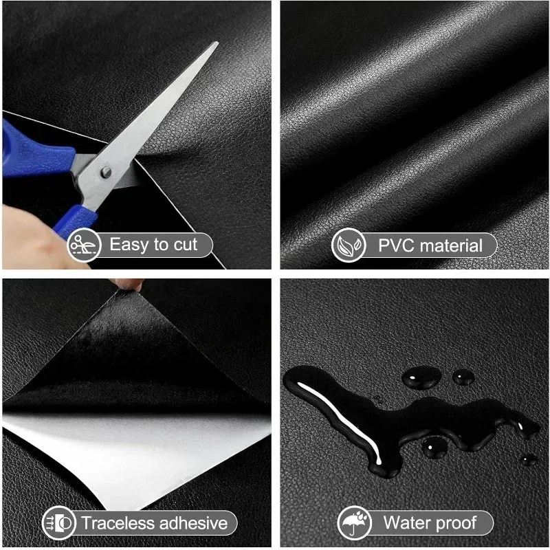Leder Reparaturflicken selbstklebend wasserdicht für Möbel und Sitze