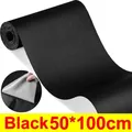 Leder Reparaturflicken selbstklebend wasserdicht für Möbel und Sitze – Farbe Black-50x100cm