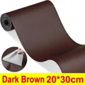 Leder Reparaturflicken selbstklebend wasserdicht für Möbel und Sitze – Farbe Dark brown-20x30cm