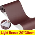 Leder Reparaturflicken selbstklebend wasserdicht für Möbel und Sitze – Farbe Light brown-20x30cm