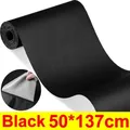 Leder Reparaturflicken selbstklebend wasserdicht für Möbel und Sitze – Farbe Black-50x137cm