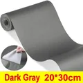 Leder Reparaturflicken selbstklebend wasserdicht für Möbel und Sitze – Farbe Dark Gray-20x30cm