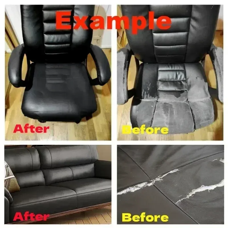 Leder Reparaturflicken selbstklebend zuschneidbar für Möbel und Sitze