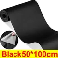 Leder Reparaturflicken selbstklebend zuschneidbar für Möbel und Sitze – Farbe Black-50x100cm