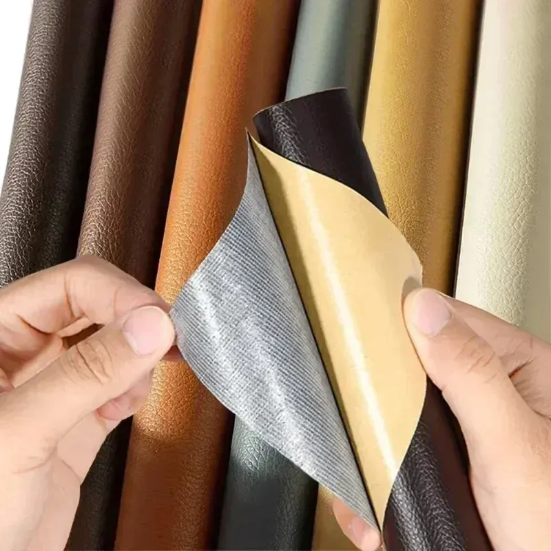 Leder Reparaturflicken selbstklebend zuschneidbar für Möbel und Sitze