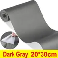 Leder Reparaturflicken selbstklebend zuschneidbar für Möbel und Sitze – Farbe Dark Gray-20x30cm