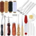 Leder-Reparaturset mit Nähschub und Faden – 1