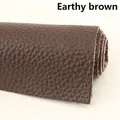 Leder Rindsleder 1,5 mm dick weich mit Muster für DIY – Farbe Braun