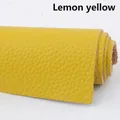 Leder Rindsleder 1,5 mm dick weich mit Muster für DIY – Farbe Gelb