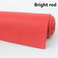 Leder Rindsleder 1,5 mm dick weich mit Muster für DIY – Farbe Rot