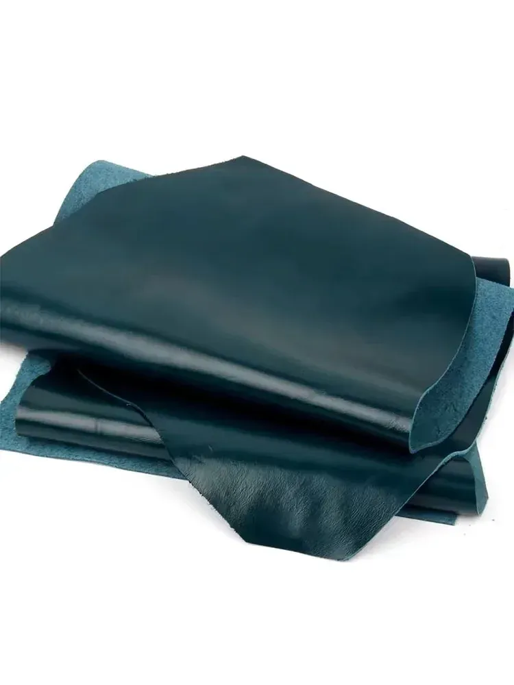 Leder Rindsleder geölt tiefblau für Sofas und DIY