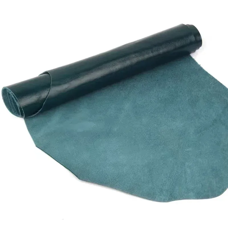 Leder Rindsleder geölt tiefblau für Sofas und DIY