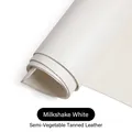 Leder Rindsleder gewachst 22 x 26 cm 1,0 bis 3,0 mm Dicke – Color Milchshake Weiß