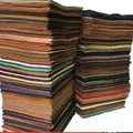 Leder Rindsleder pflanzlich gegerbt 5 bis 10 Stück für DIY Handwerk – Farbe Random Color