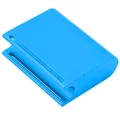 Leder Schleifpapierklemme Aluminium Polier Reinigungs Werkzeug – Farbe Blau