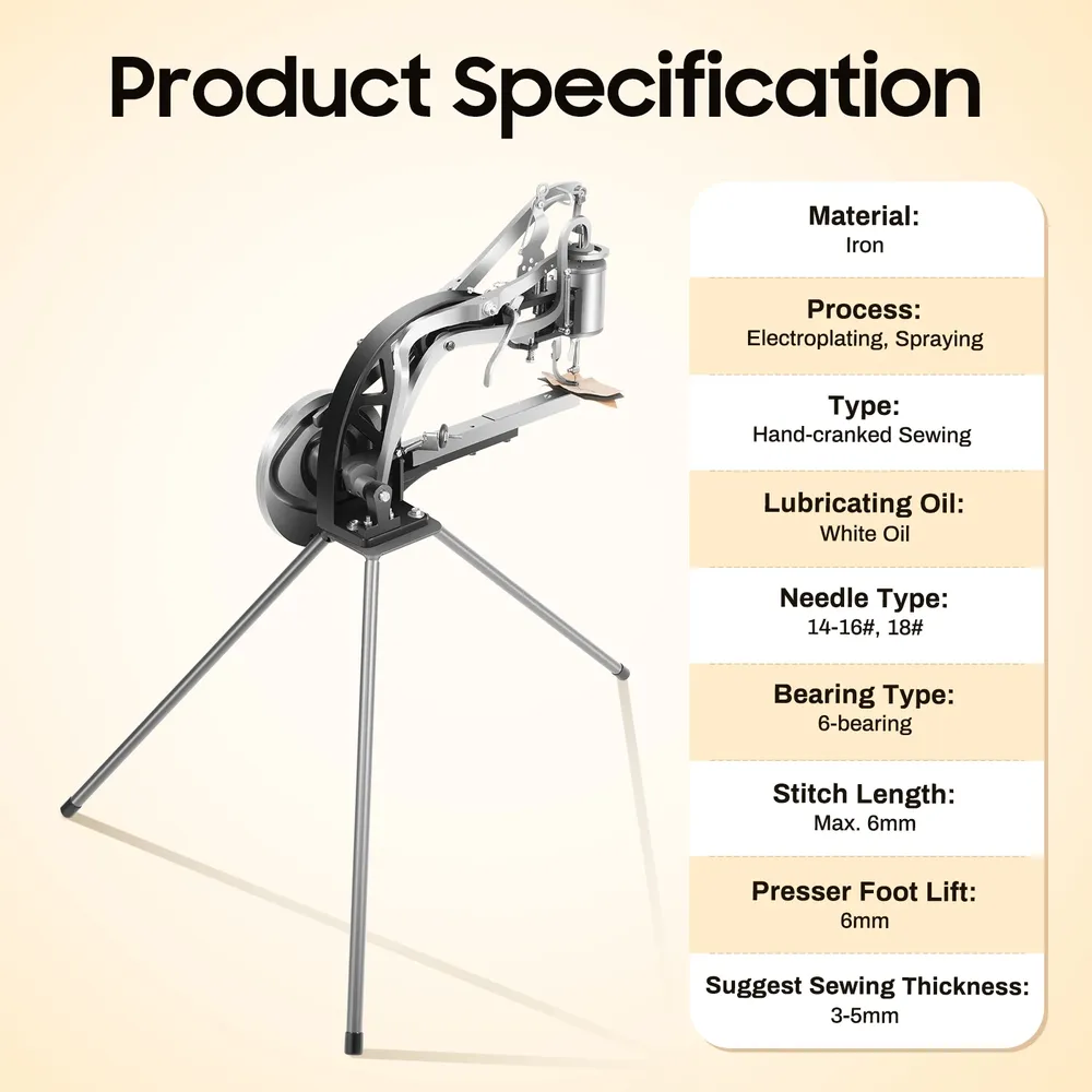 Leder Schuhmacher Nähmaschine 6 mm