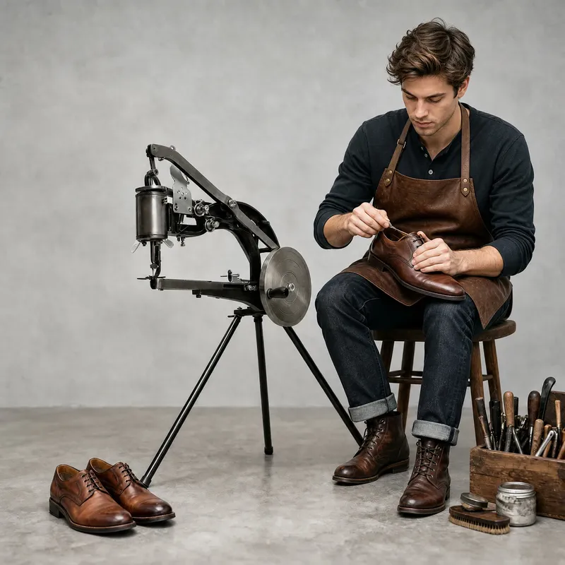Leder Schuhmacher Nähmaschine Handkurbel 360 Grad Universal Schlüssel