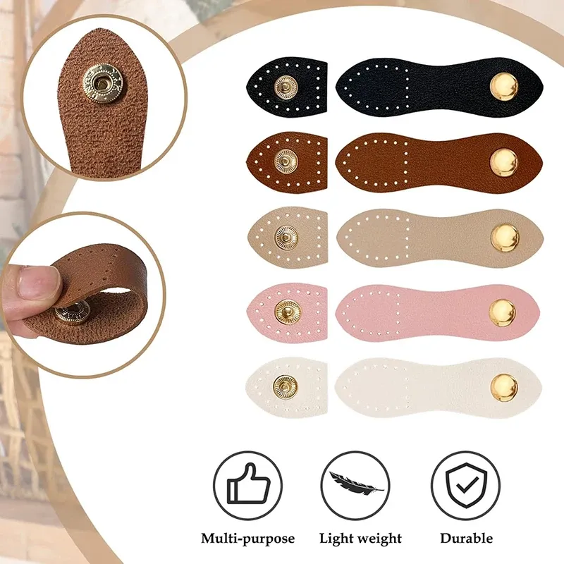 Leder Snap Schnallen Knopf Verschlüsse für Brieftasche Tasche Geldbörse